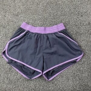 Champion Shorts Womens L Gray Athletic Active Gym Track Running Gym Workout Yoga